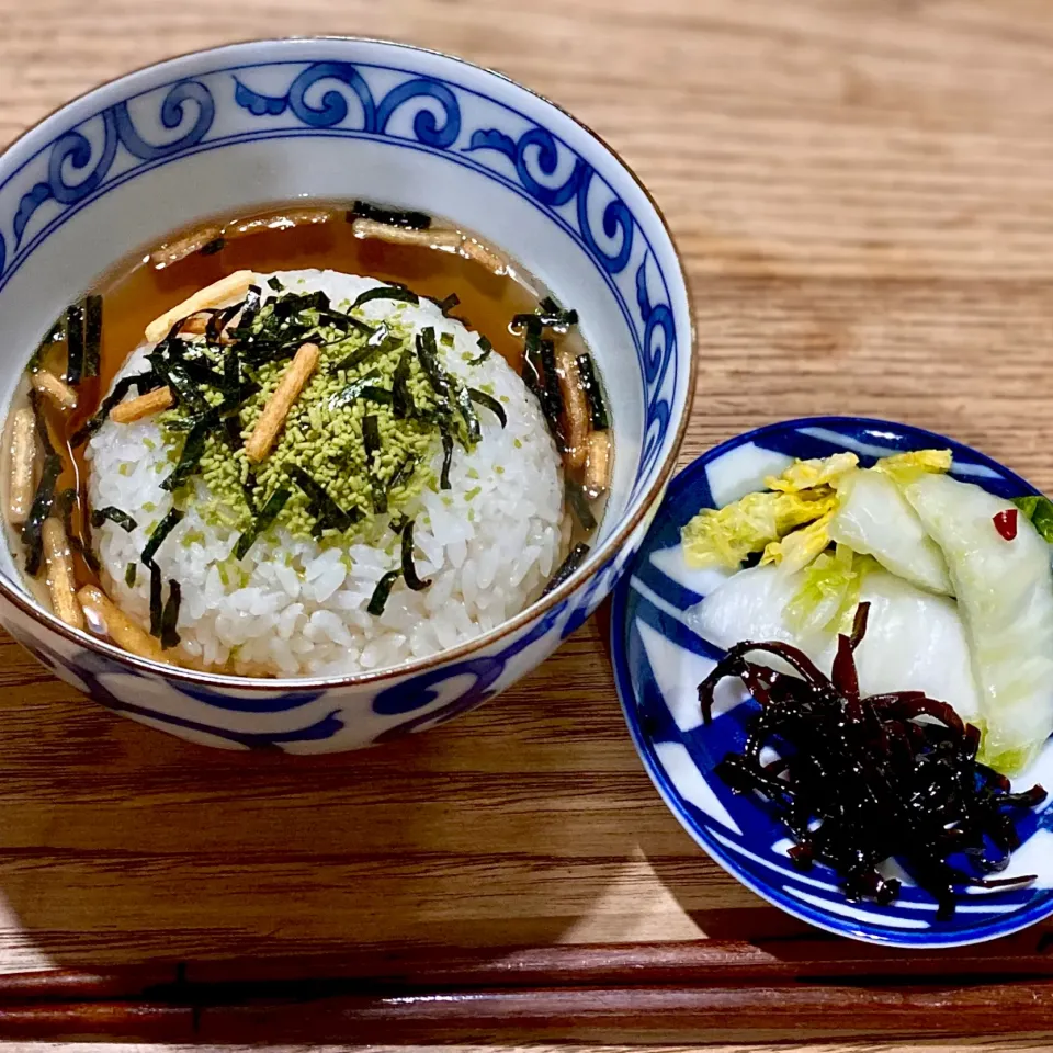 焙じ茶deお茶漬け・・|ばくあんしゃさん