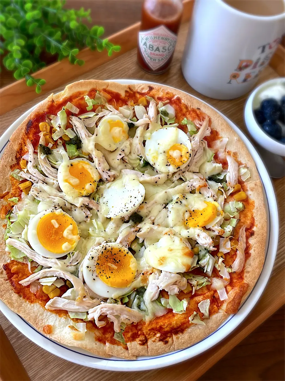 トルティーヤのチキンサラダピザ|ゆみさん