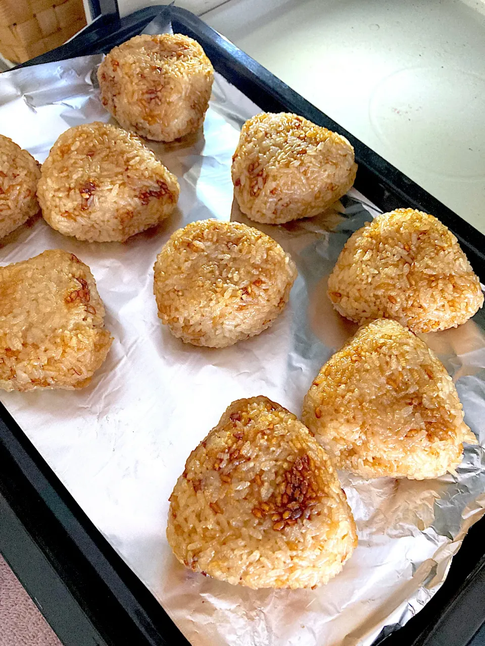 Snapdishの料理写真:グリルで焼きお握り|coronさん