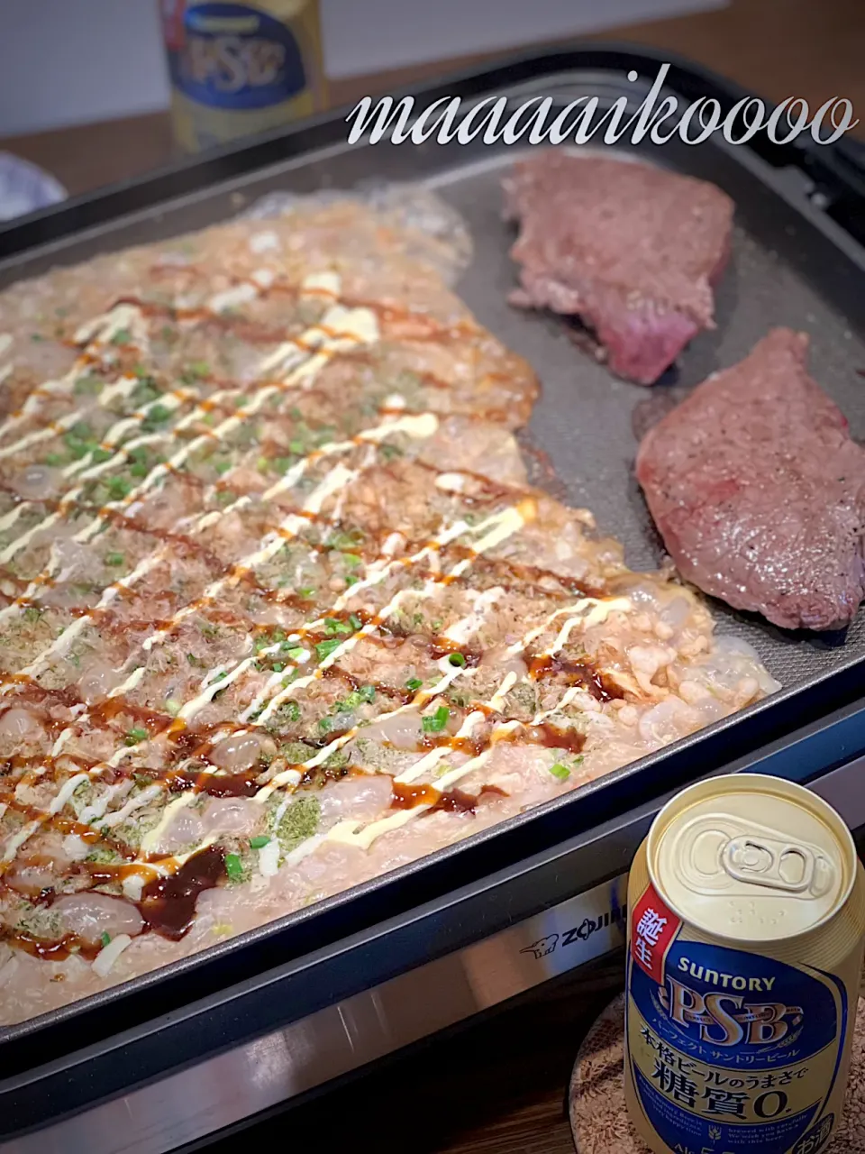 鉄板焼きランチ🥩🍻🍷✨|マイコさん