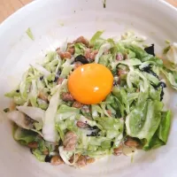 Snapdishの料理写真:キャベツ納豆🥬|ネイト＠さん