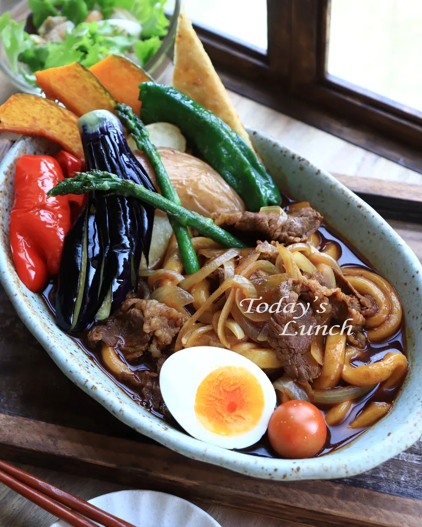 🌱スープカレー風カレーうどん🌱|ayaoさん