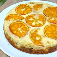 Snapdishの料理写真:オレンジ🍊のチーズケーキ|ちほんぽさん