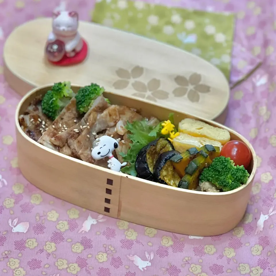 豚ロース生姜焼き☘️の❤️ちゃんお弁当　6/9木|sweet homeさん