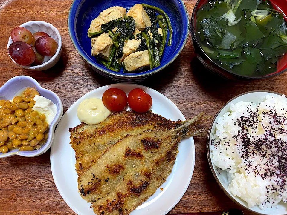 イワシフライ定食🐟|かおちゃんさん