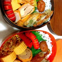 Snapdishの料理写真:小学生弟の面談の日のお弁当|よよこさん