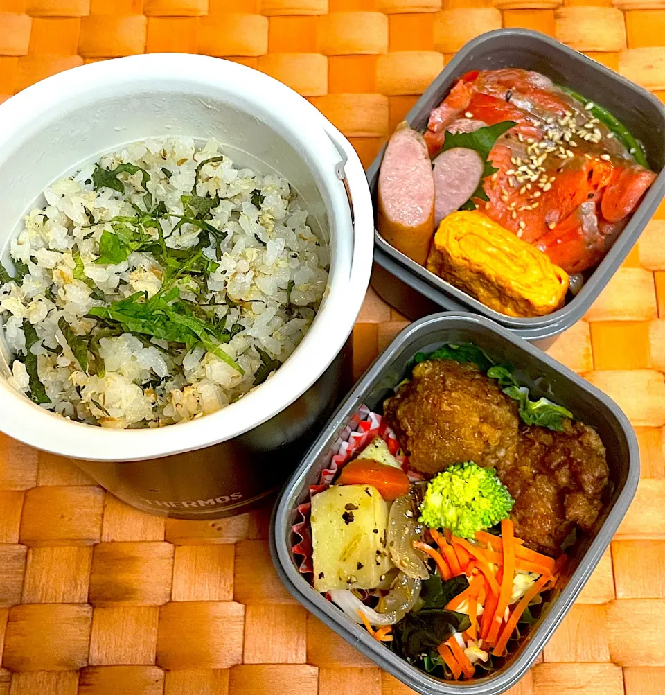 中学生息子のお弁当🍱 スモークサーモンのポテトチーズ焼き弁当🍱|Snow10さん