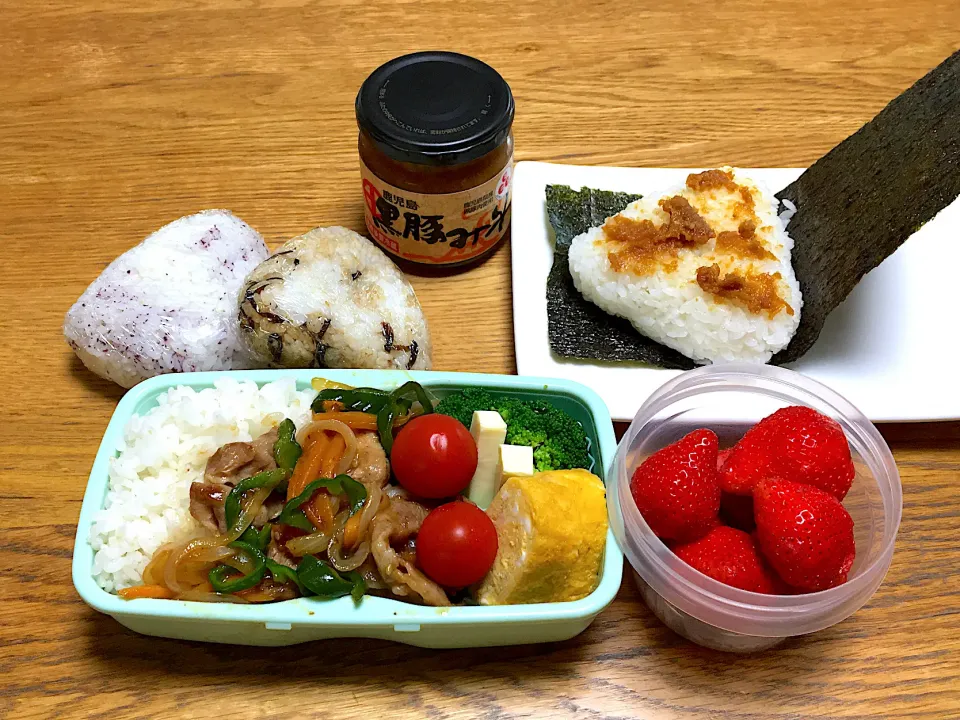 Snapdishの料理写真:肉野菜炒め弁当|ゆさん