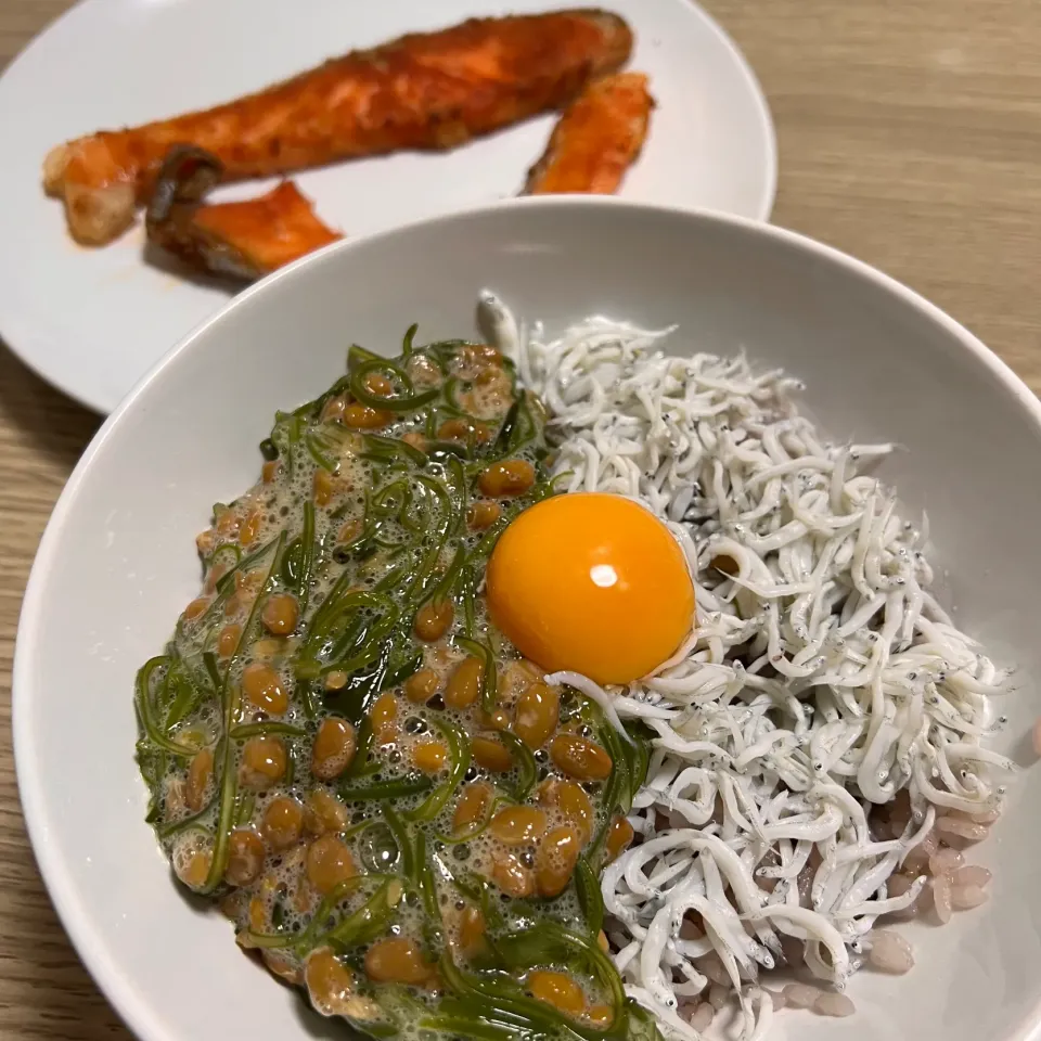 釜揚げしらす&ネバネバ丼|seiko Oさん