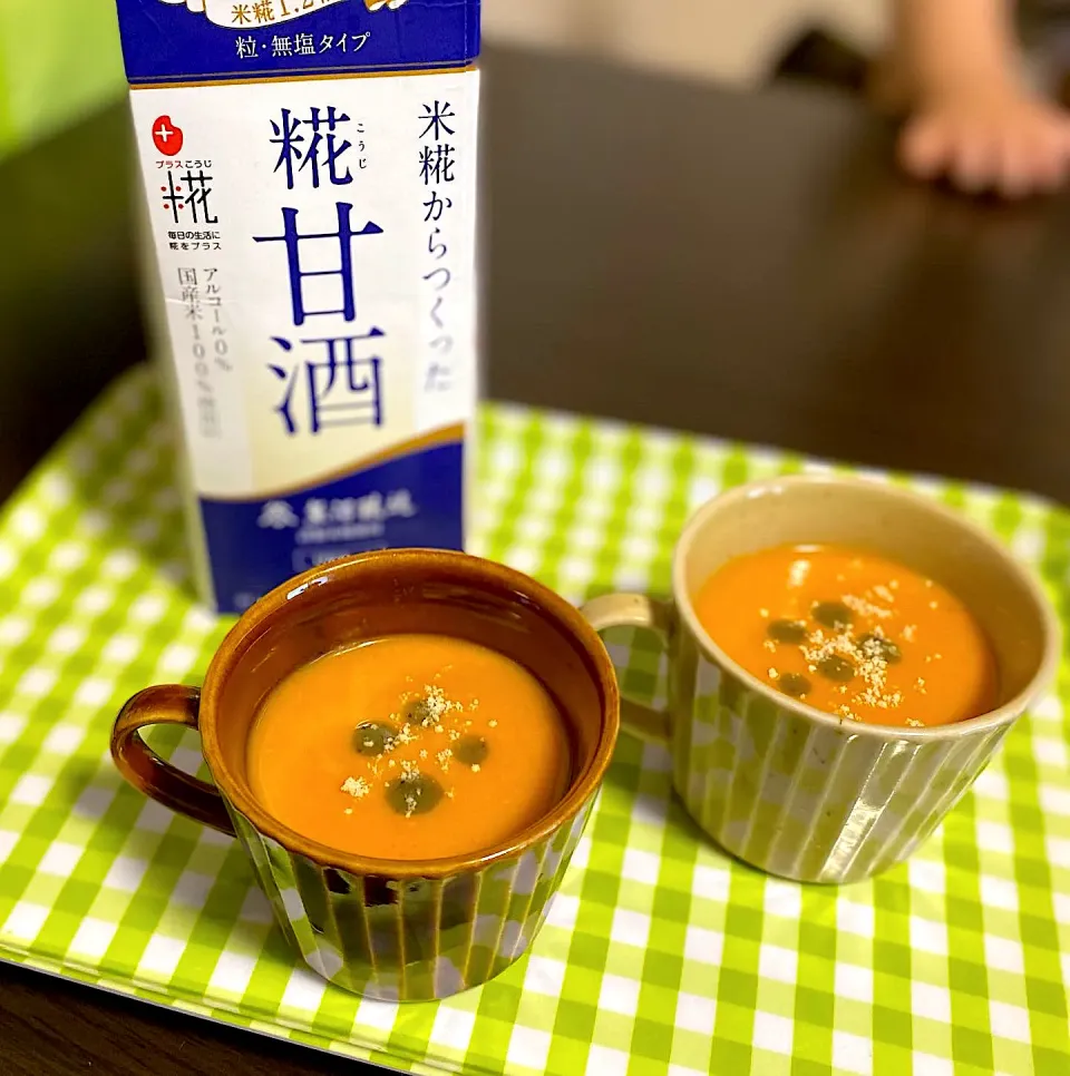 冷やしても美味しい
トマトの甘酒ポタージュ！|ちぐあささん