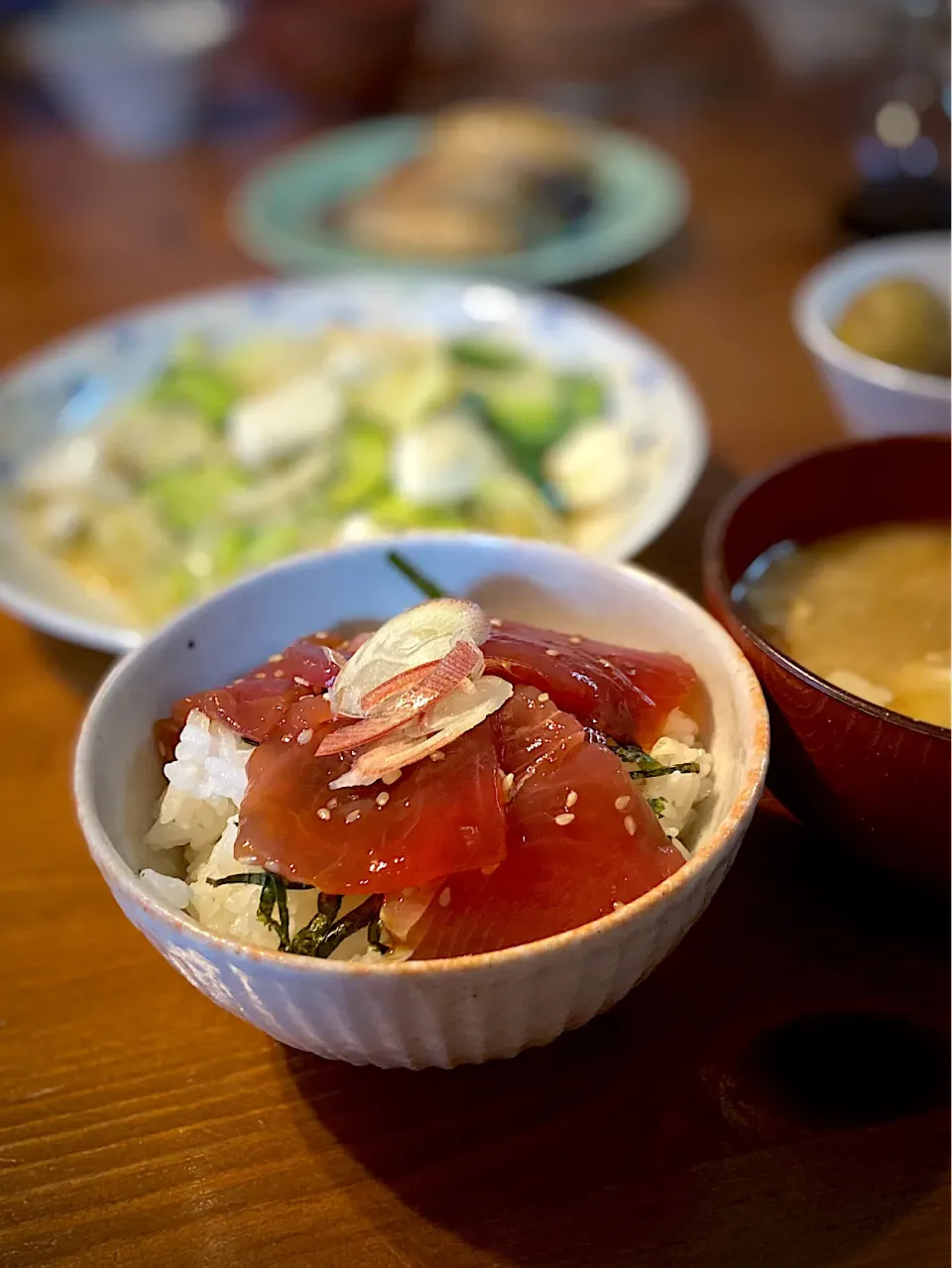 6/15の夕食　鮪漬丼|yoneさん