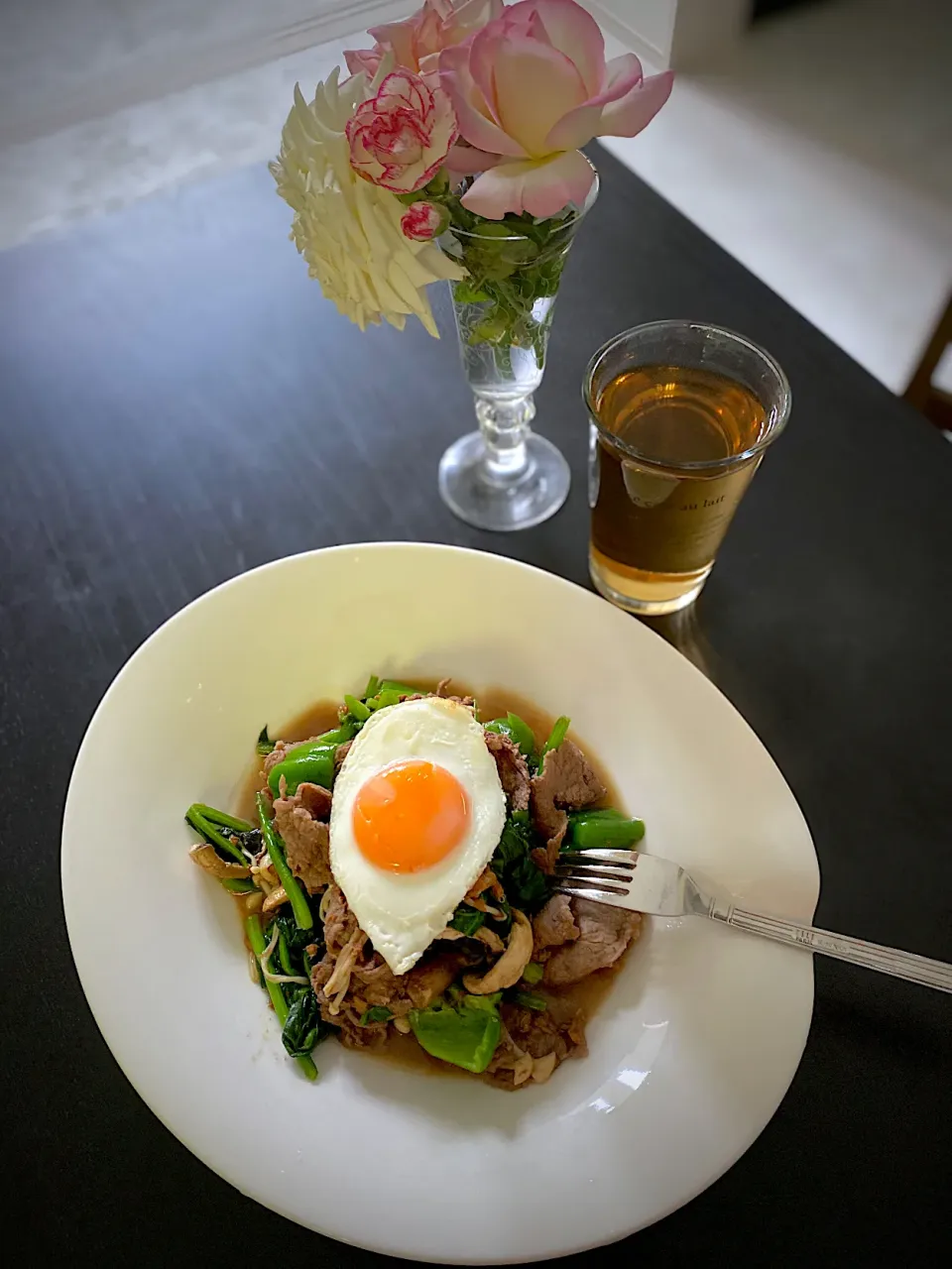 減量中ご飯:野菜と牛肉炒め|Tammyさん