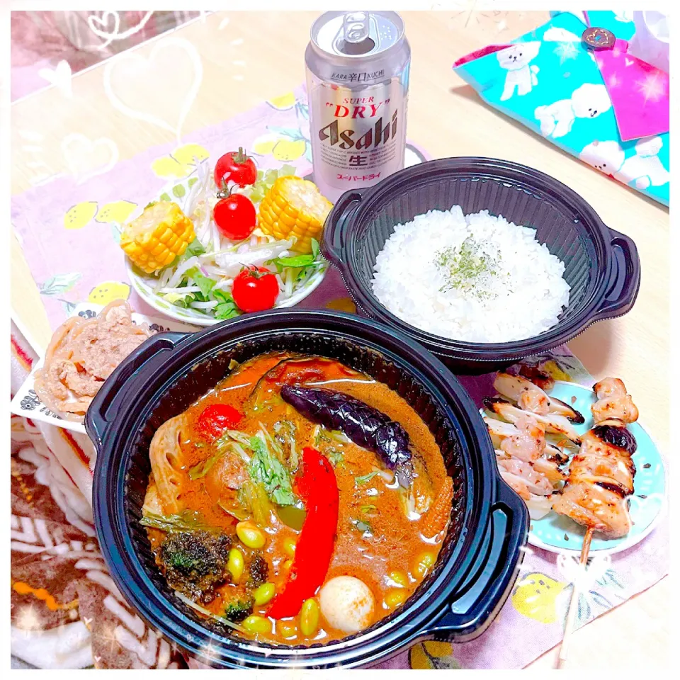 Snapdishの料理写真:６／１６ ｔｈｒ 晩ごはん🍴＊○°|rinaronarさん