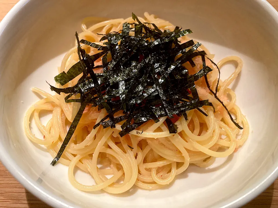 明太子のクリームパスタ|まーぶるさん