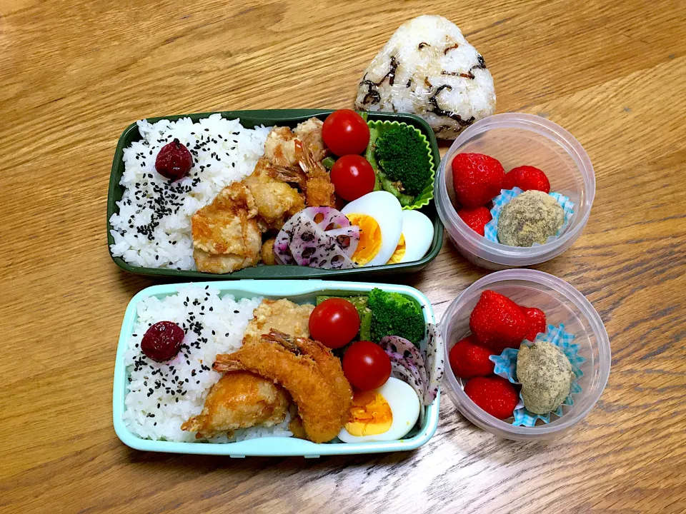 Snapdishの料理写真:フライ弁当|ゆさん