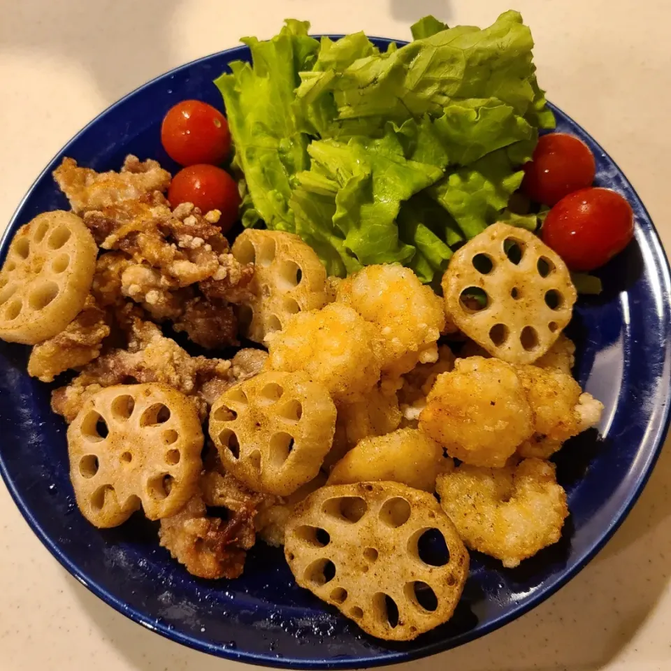 エビ、豚肉の唐揚げ|ともさん