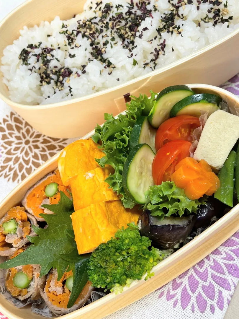 Snapdishの料理写真:本日のお弁当～。夏野菜弁当～。|f.1125beさん