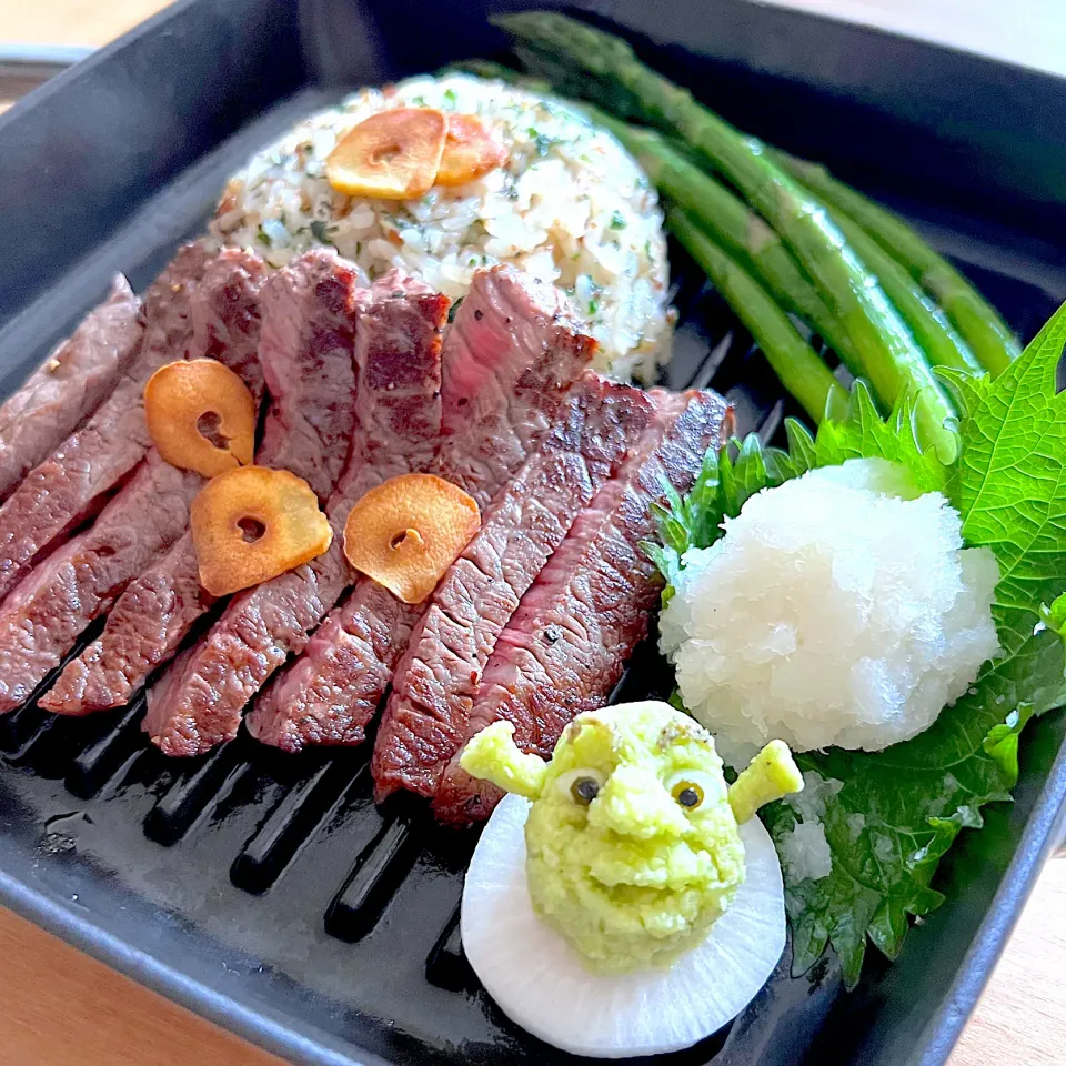 ステーキランチ　シュレックのわさび添え|jarinkoさん