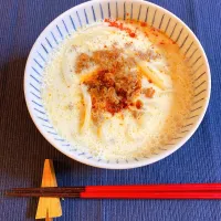 Snapdishの料理写真:豆乳坦々うどん|tofu0_0さん