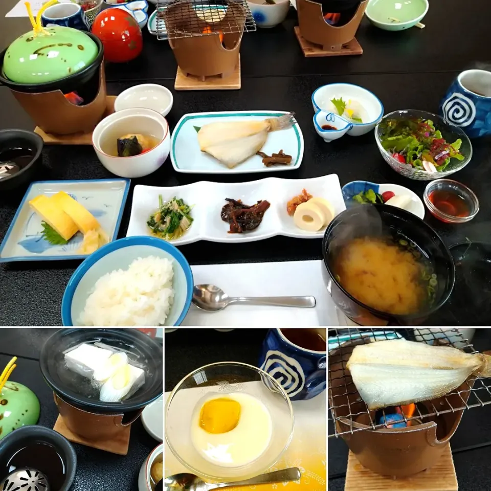 Snapdishの料理写真:観水庭こぜにや♨旅館の朝ごはん|うたかた。さん