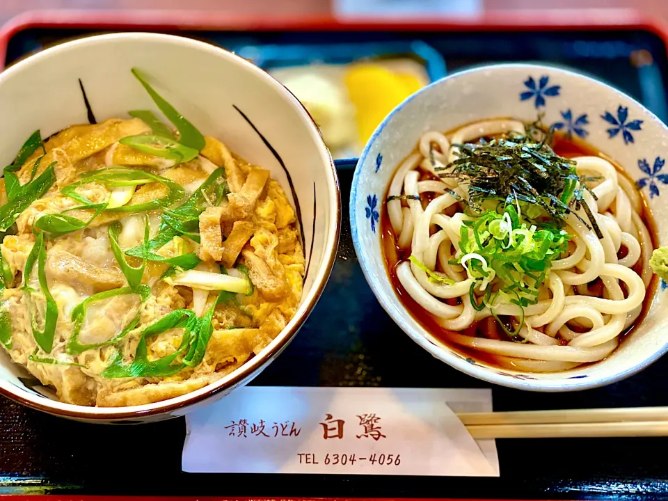 きつね丼と冷やしうどん|にゃあ（芸名）さん