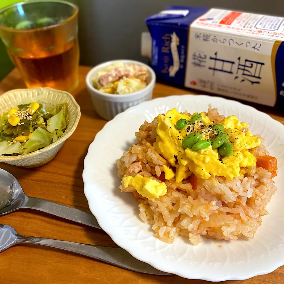 炊飯器で作る糀甘酒のチキンライス|ちぐあささん