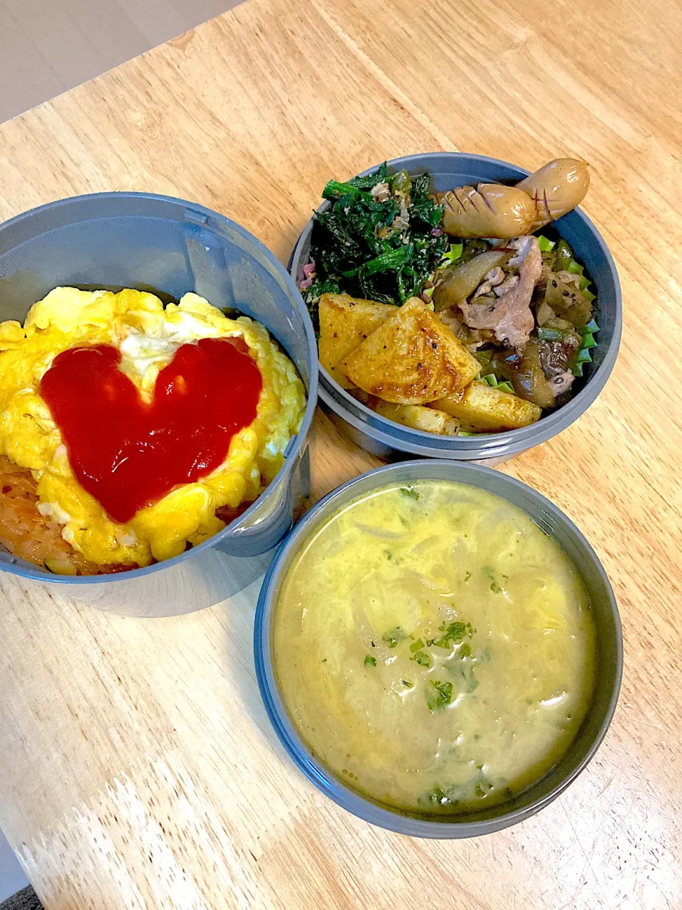 Snapdishの料理写真:今日のお弁当♡|さくたえさん