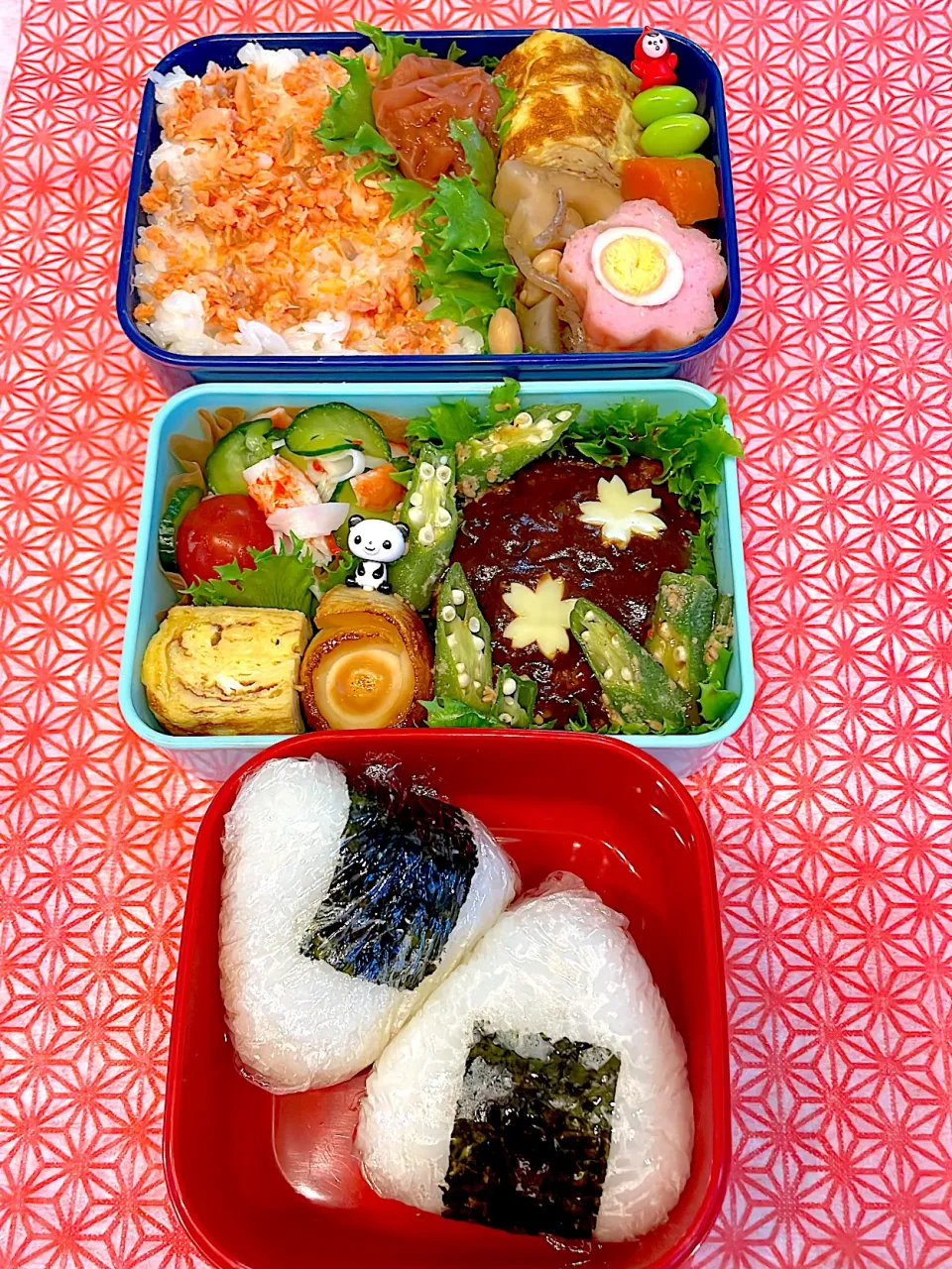 今日の息子弁当＆朝のおむすび|juneさん