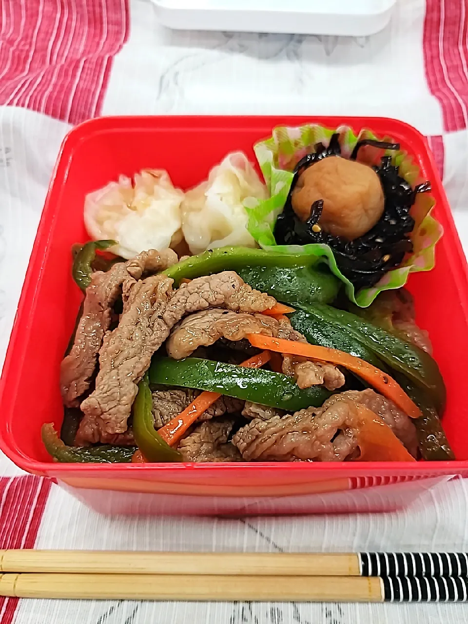 今日のお弁当　チンジャオロース弁当|keeijnsさん