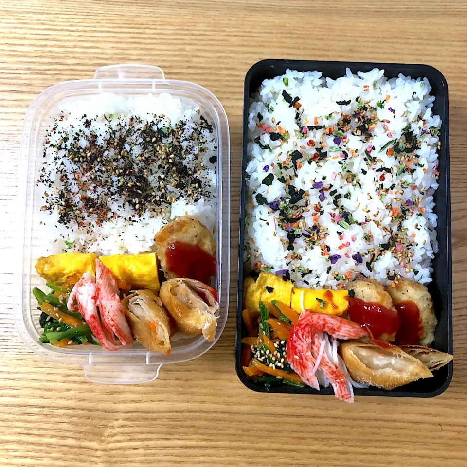 火曜日の旦那さんと自分のお弁当🍙|むさけんさん