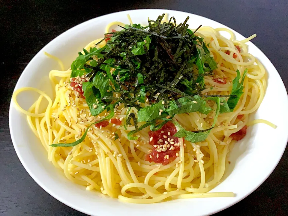 たらこと梅の冷製パスタ|スーケーさん