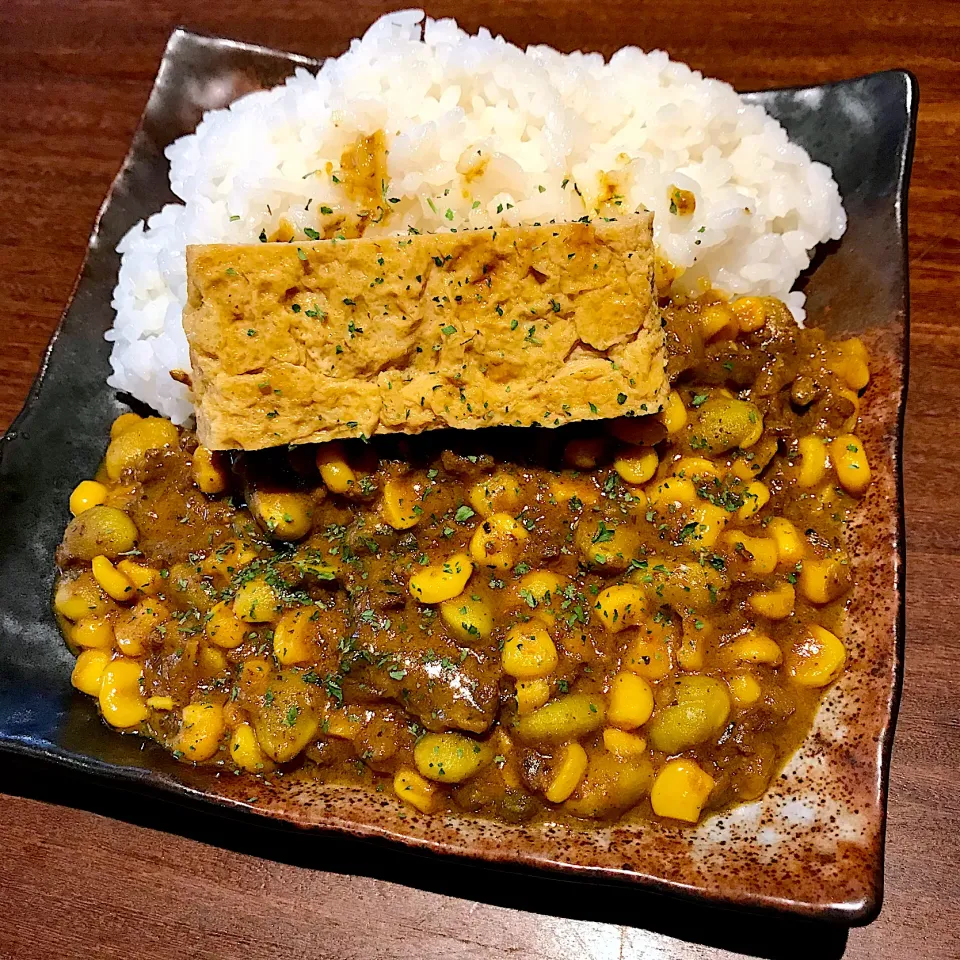 実山椒と夏野菜の牛豆腐キーマカレー|deekay71さん