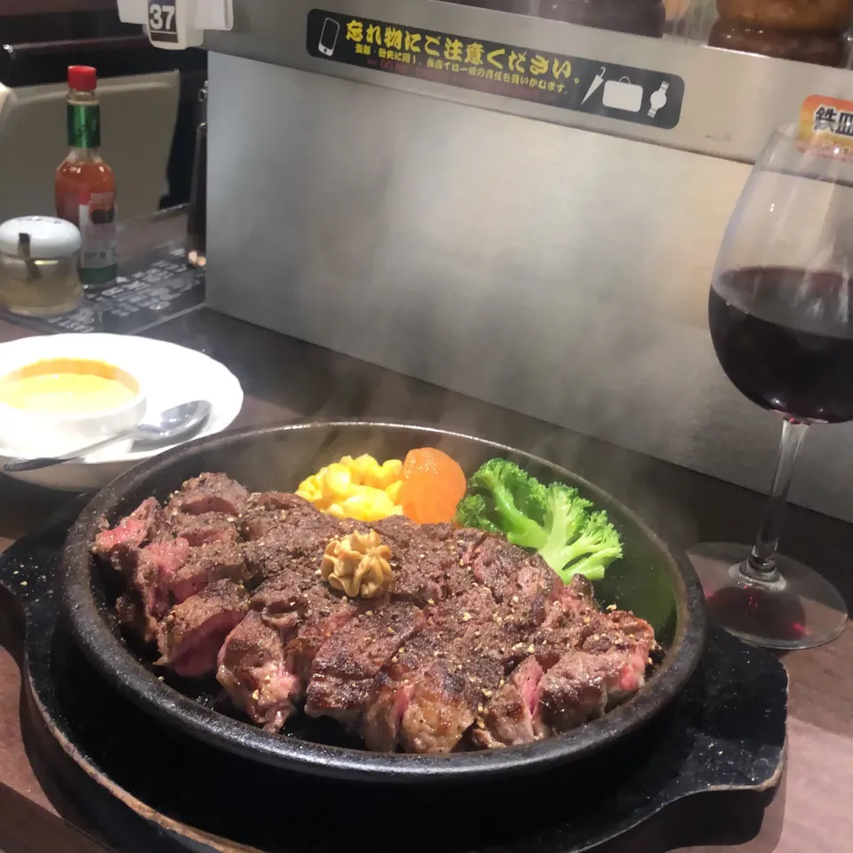 ワイルドステーキ450g トッピングSGカードでチーズ　＃いきなりステーキイトウヨーカドー小杉店|Hajime Sakaiさん