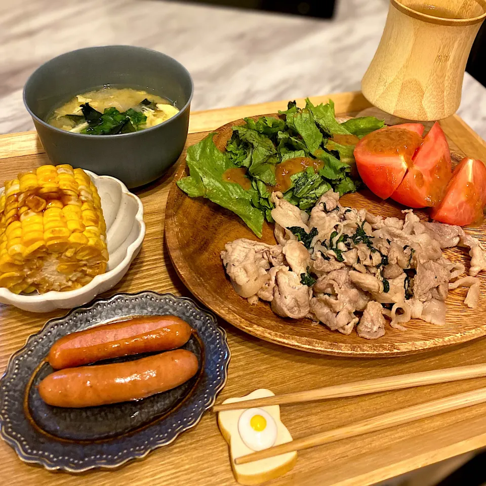 豚肉と大葉の炒め物|なつこさん