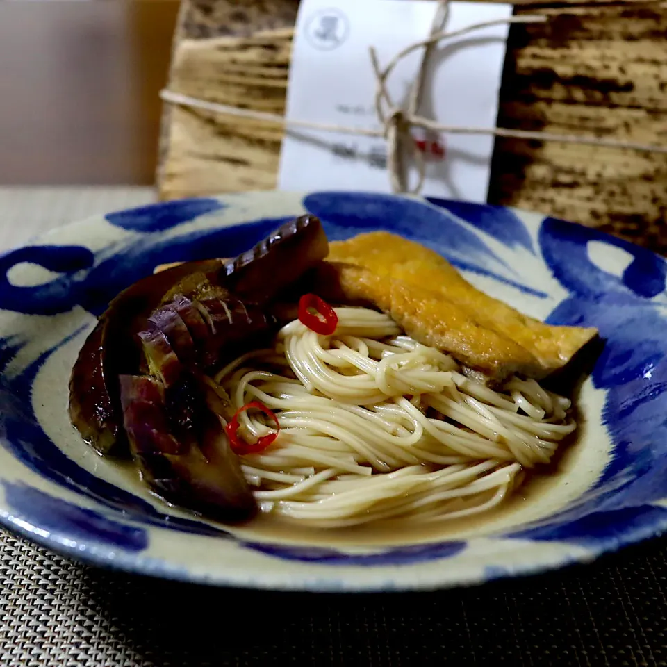 Snapdishの料理写真:なすそうめん|かおるさん