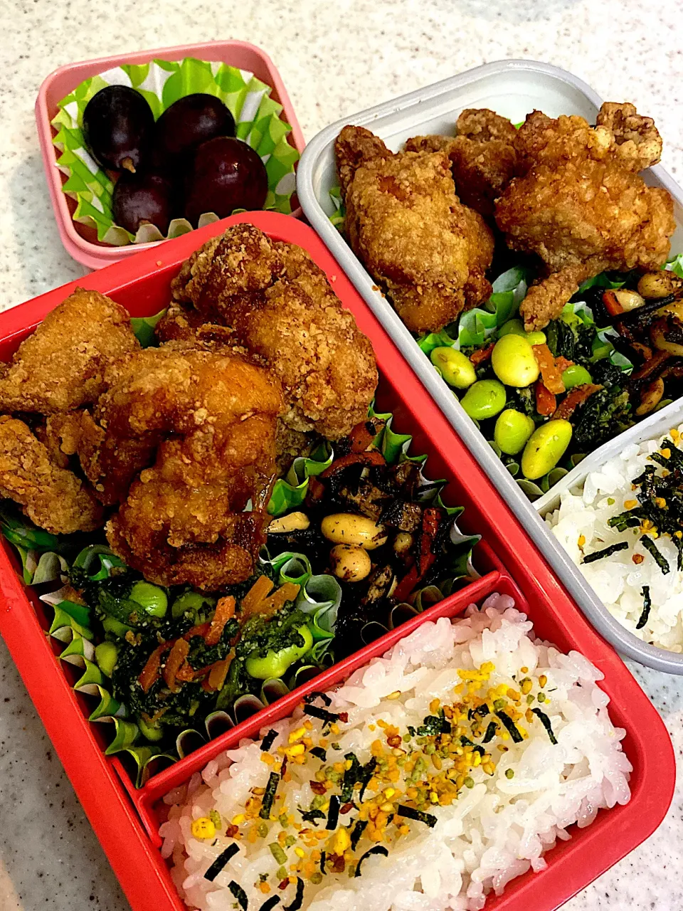 Snapdishの料理写真:唐揚げ　弁当|asumamaさん