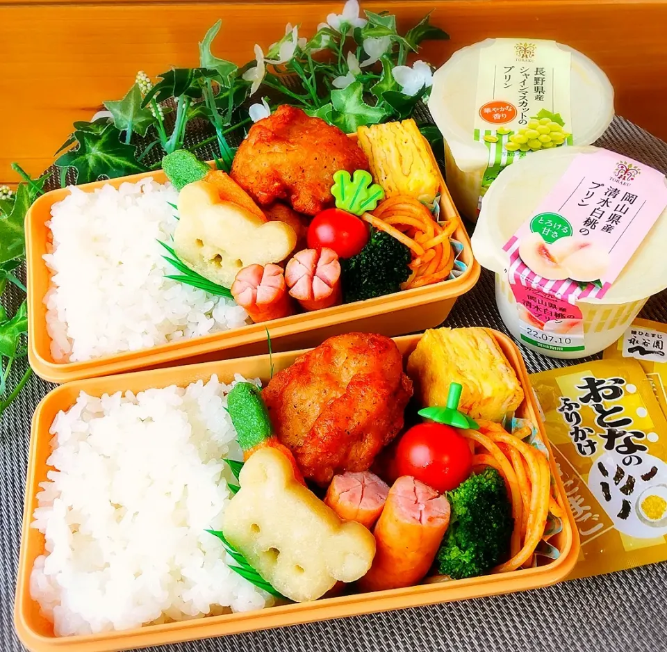 Snapdishの料理写真:子どもたちのお弁当|ポコさん