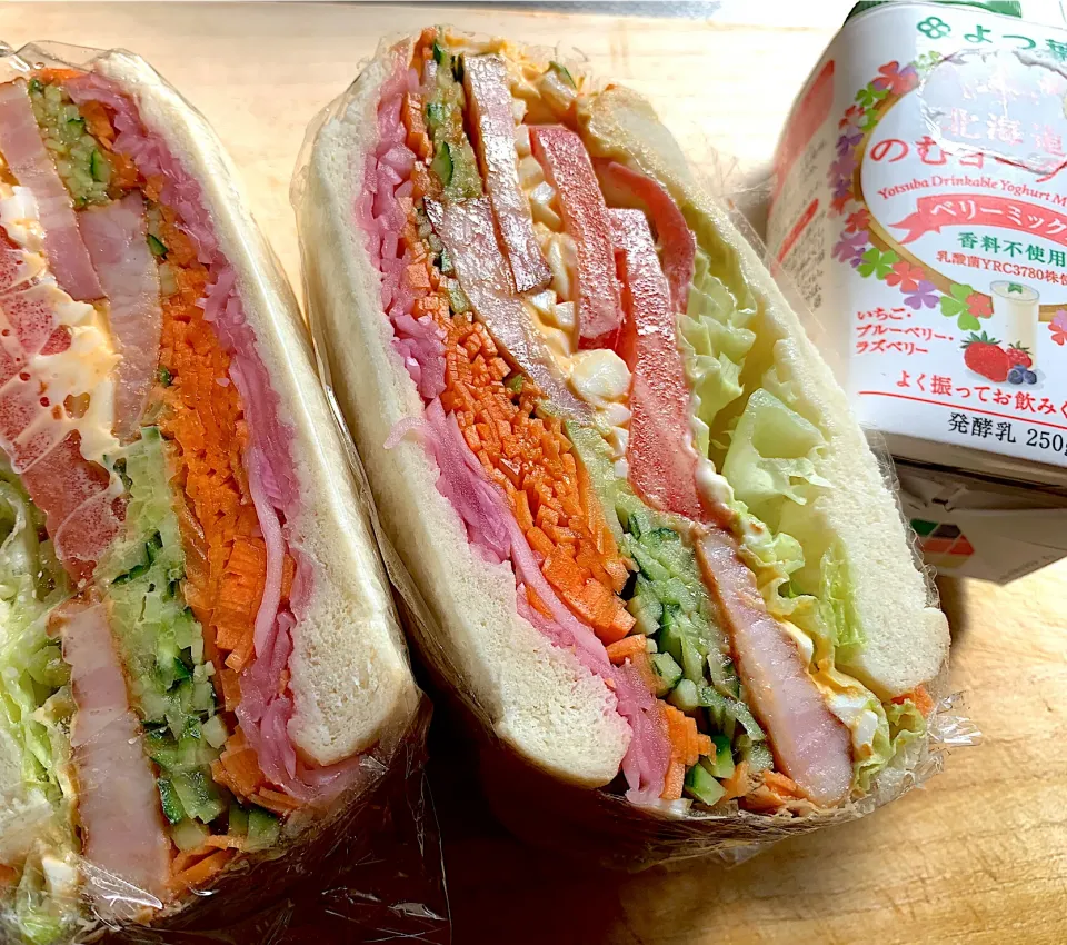 Snapdishの料理写真:自分弁当🥪|がおりんさん