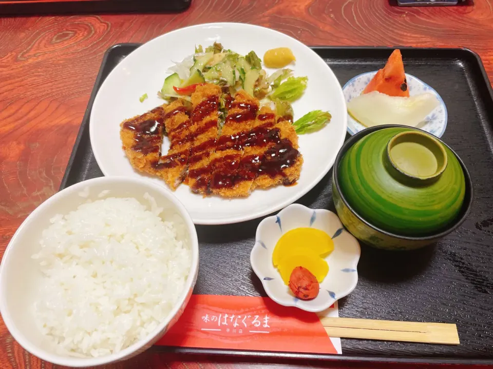 はなぐるま　トンカツ定食|コージ💫さん