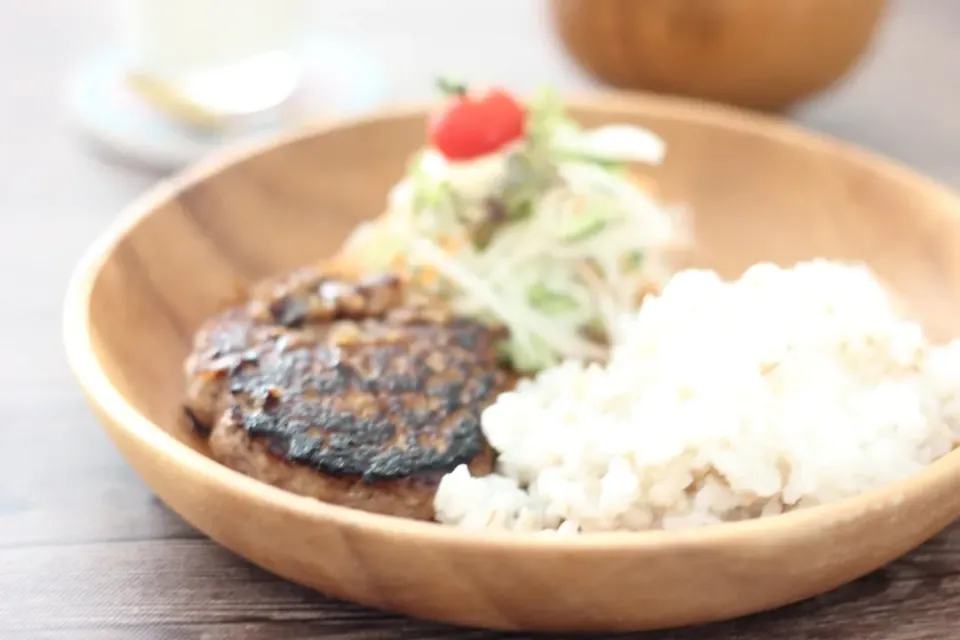 びっくりドンキー風ハンバーグワンプレート|ちいさなしあわせキッチンさん