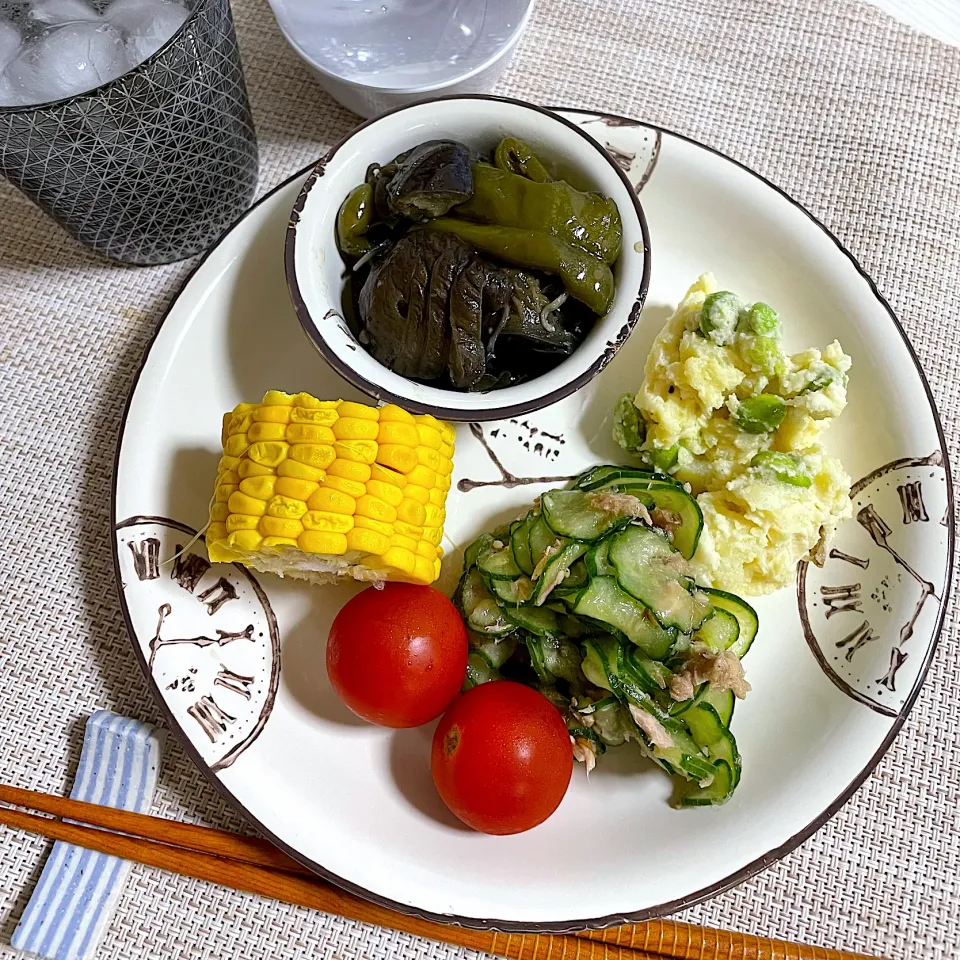 Snapdishの料理写真:6/22晩ご飯：作り置きたち|ななみんさん