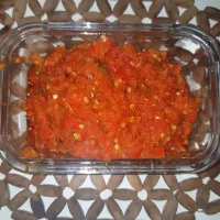 Snapdishの料理写真:spicy sambal (indonesian sauce)|patcookingfeverパットさん