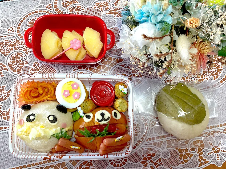 2022.6.23は可愛いロールサンドイッチ弁当🌸|makoさん