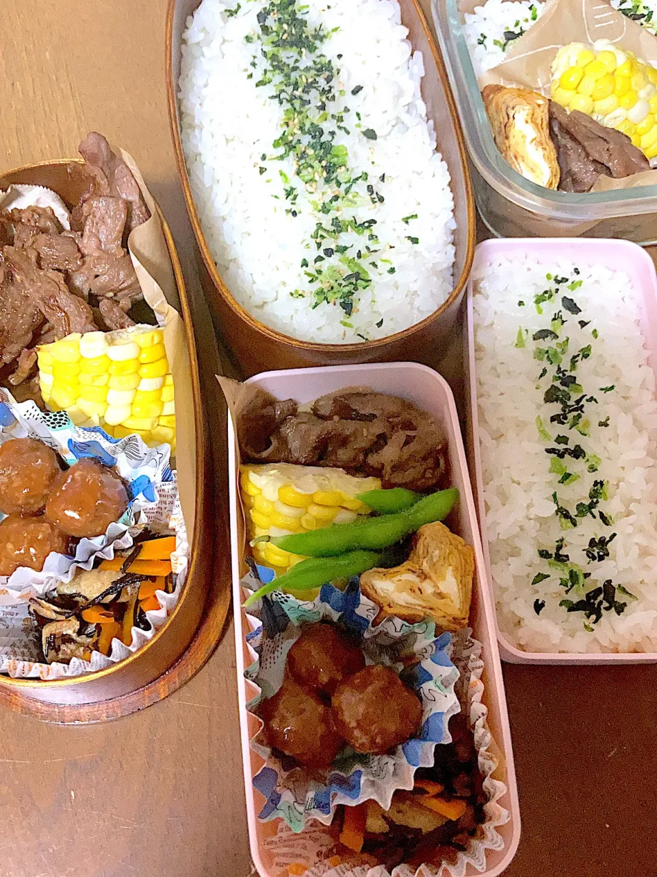 Snapdishの料理写真:息子と娘と私のお弁当。|マイさん