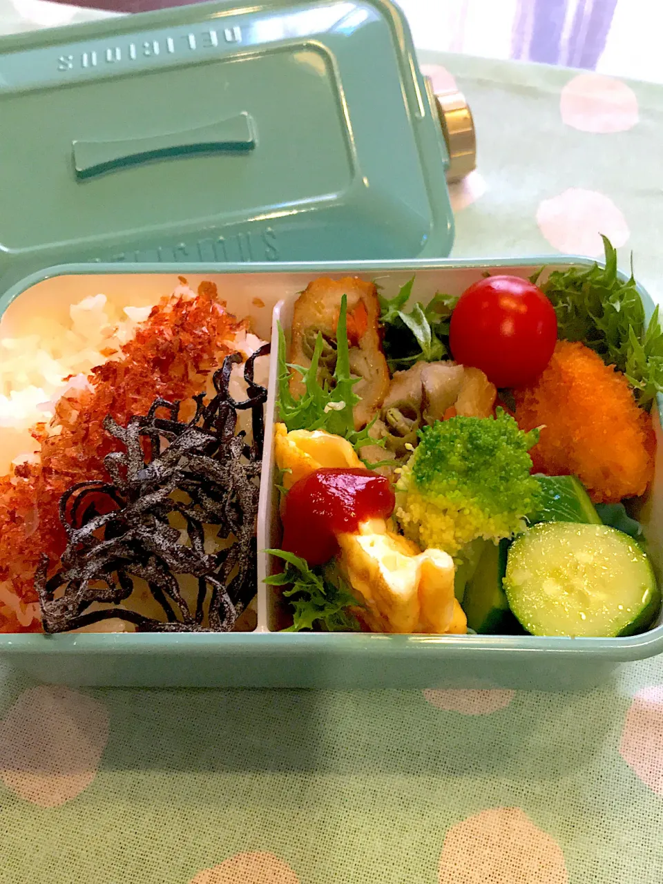 2022.6.23  ＊今日のお弁当＊チーズ𝙸𝙽卵焼き＊|rinrin*mama*さん