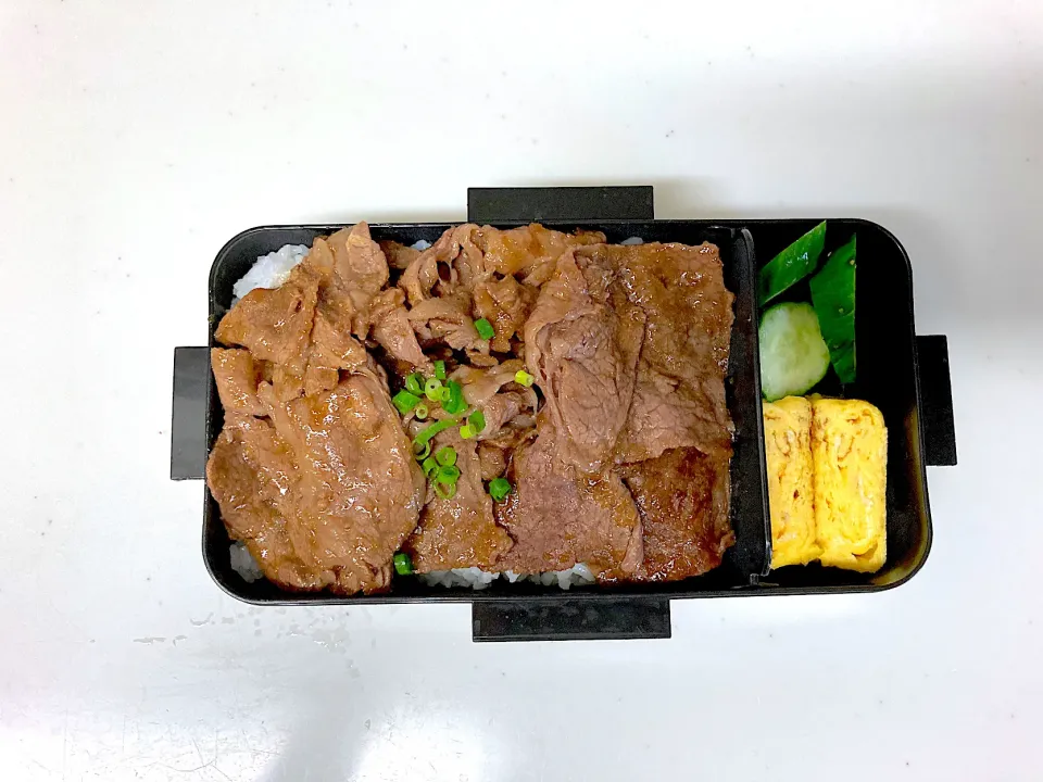 高校生になった次男くんへ　焼肉丼弁当|晴れ時々弁当さん