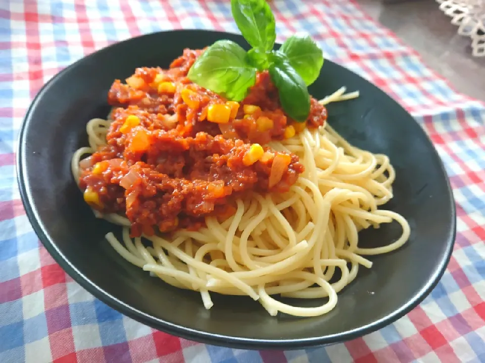 Snapdishの料理写真:ミートソースパスタ✨|cocco+さん