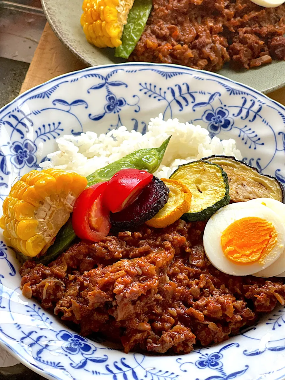 Snapdishの料理写真:夏野菜に食べようドライカレー🍛|レオンさん