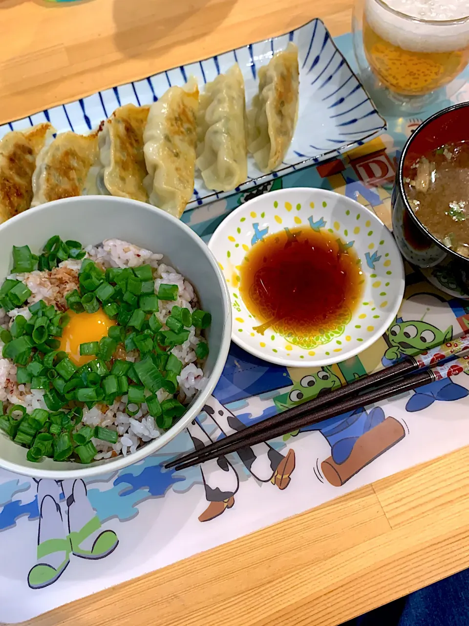 ・ネギ飯　・焼き餃子|ぺろたんさん