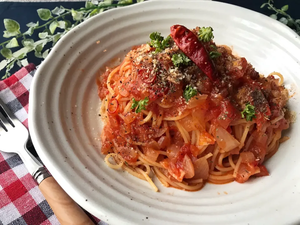 スパゲッティアラビアータ🌶|まなまな♡さん